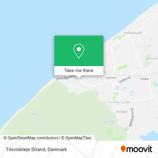 Tilsvideleje Strand map