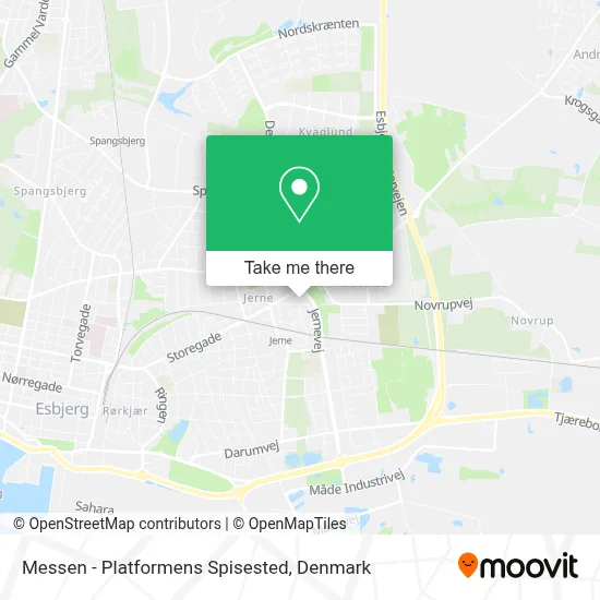 Messen - Platformens Spisested map