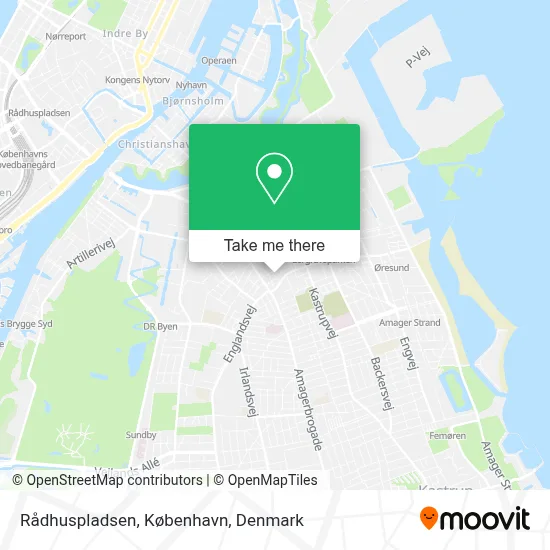 Rådhuspladsen, København map