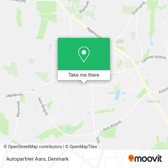 Autopartner Aars map