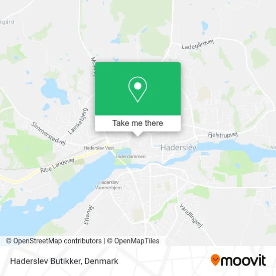 Haderslev Butikker map