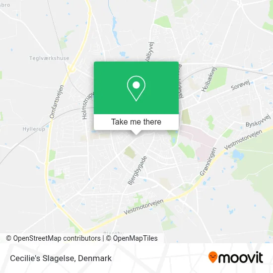 Cecilie's Slagelse map
