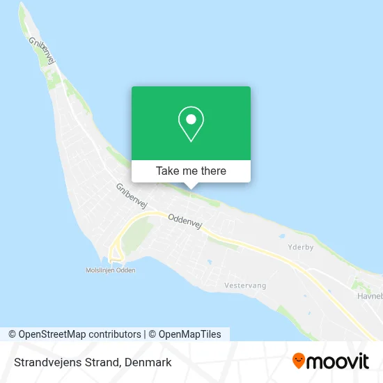 Strandvejens Strand map