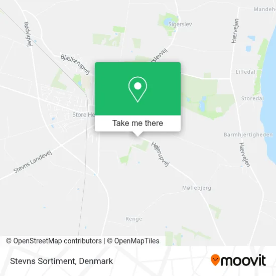 Stevns Sortiment map