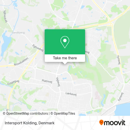 Intersport Kolding map