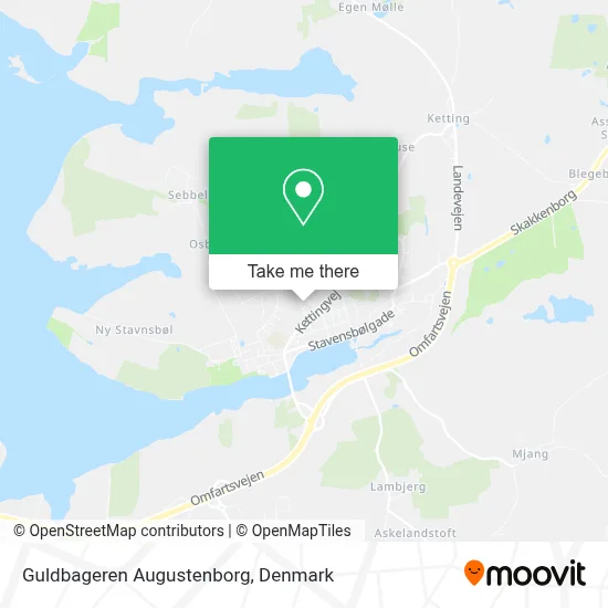 Guldbageren Augustenborg map