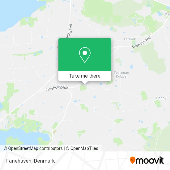 Fanehaven map