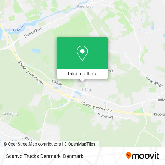 Scanvo Trucks Denmark map