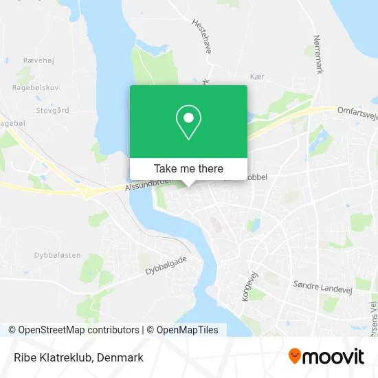 Ribe Klatreklub map