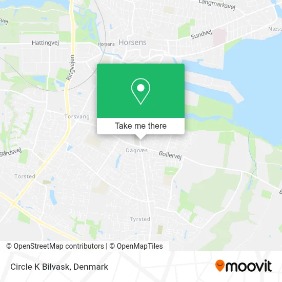 Circle K Bilvask map