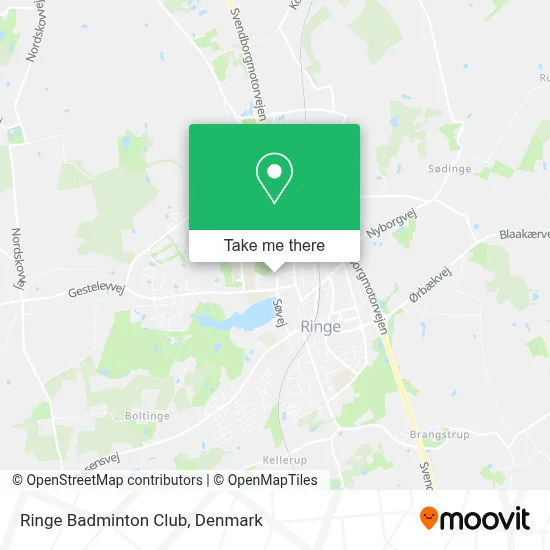 Ringe Badminton Club map