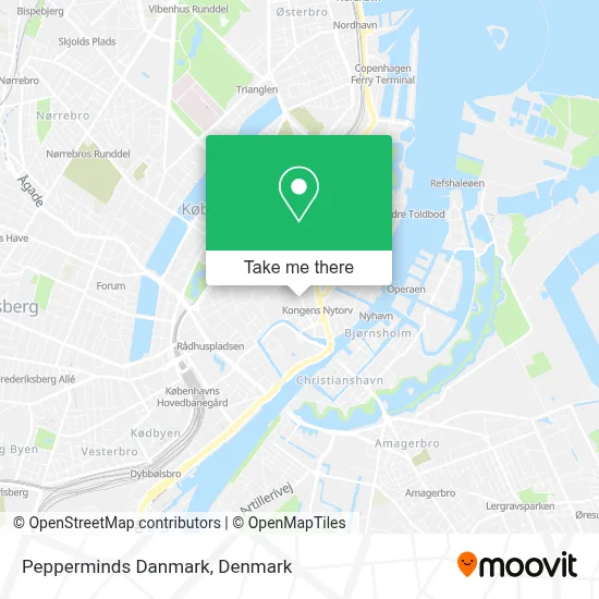 Pepperminds Danmark map