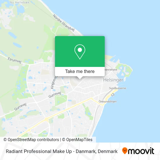 Radiant Professional Make Up - Danmark map