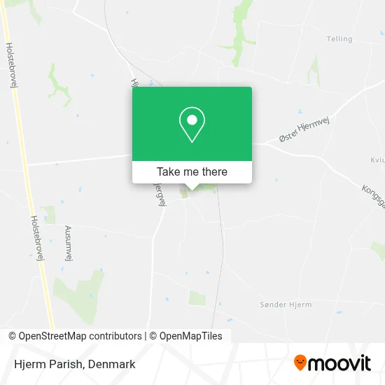 Hjerm Parish map