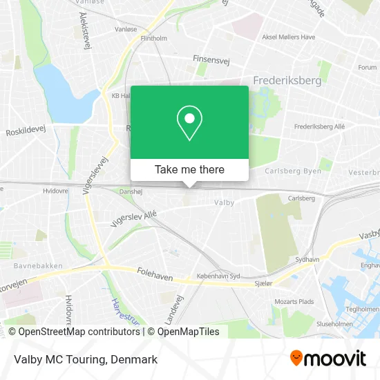 Valby MC Touring map