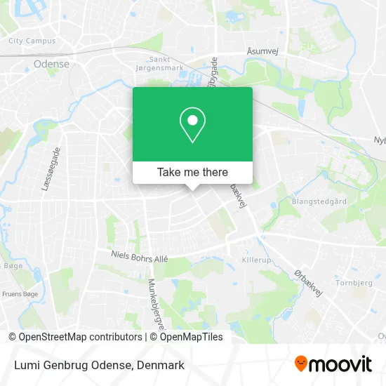 Lumi Genbrug Odense map