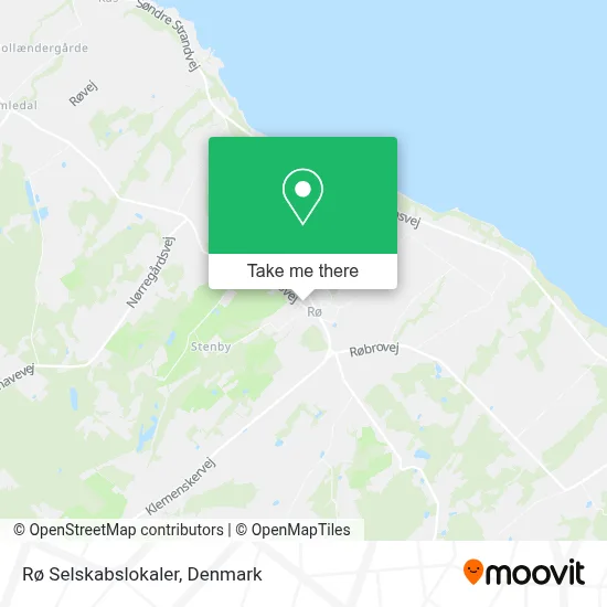 Rø Selskabslokaler map