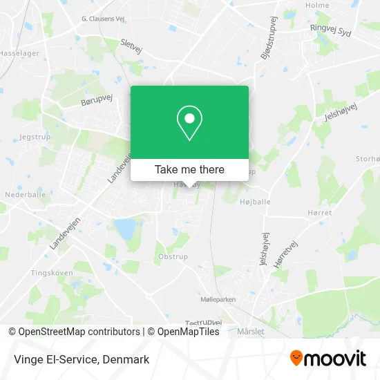 Vinge El-Service map