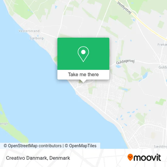 Creativo Danmark map