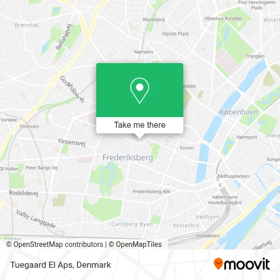 Tuegaard El Aps map