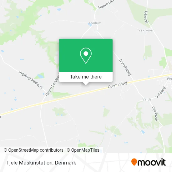 Tjele Maskinstation map
