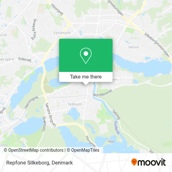 Repfone Silkeborg map