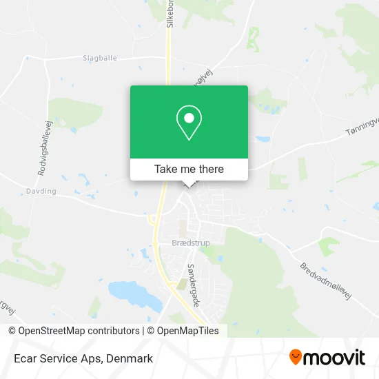 Ecar Service Aps map
