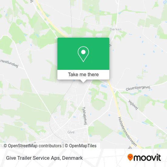 Give Trailer Service Aps map