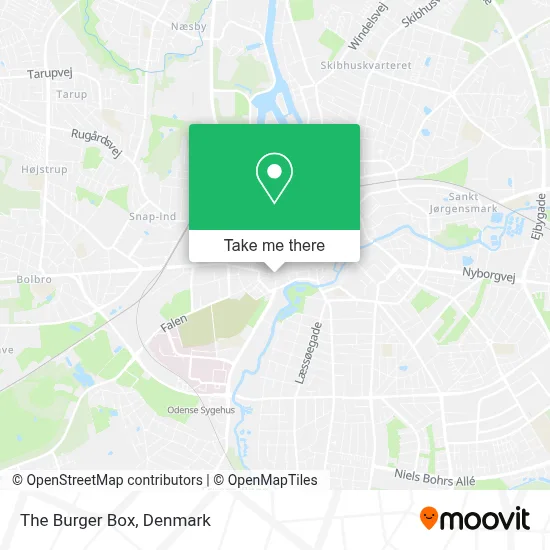 The Burger  Box map