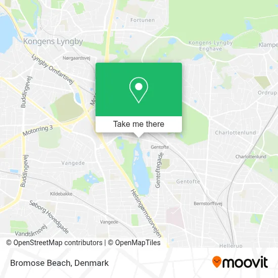 Bromose Beach map