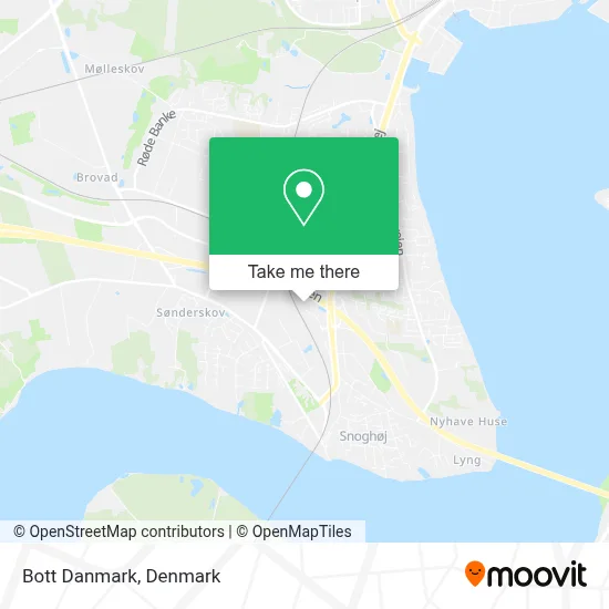 Bott Danmark map