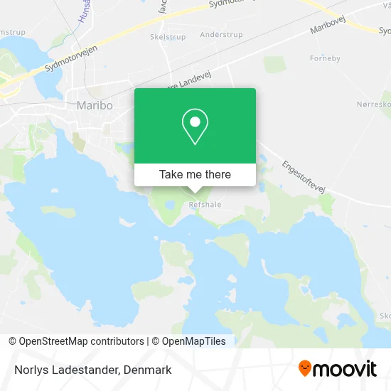 Norlys Ladestander map