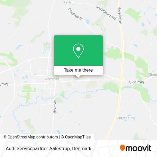 Audi Servicepartner Aalestrup map