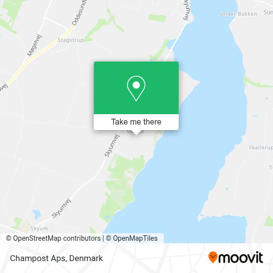 Champost Aps map