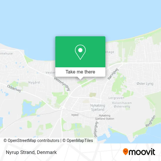 Nyrup Strand map