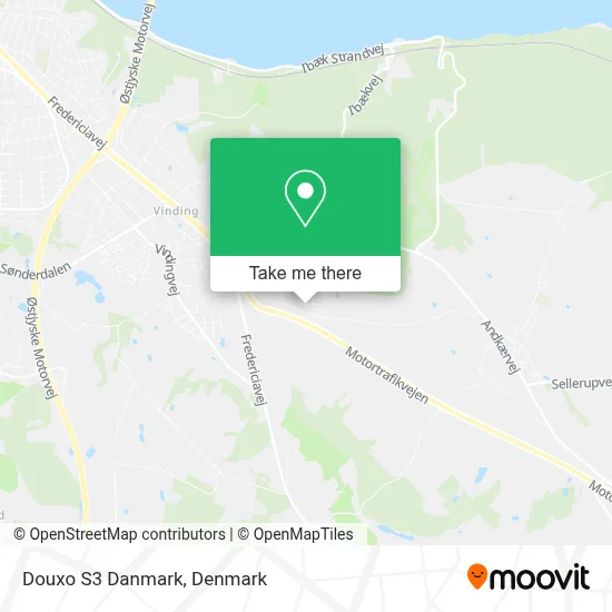 Douxo S3 Danmark map