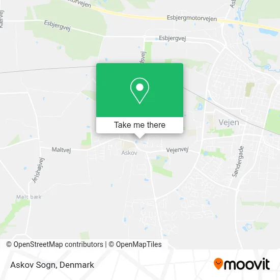 Askov Sogn map