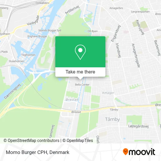Momo Burger CPH map