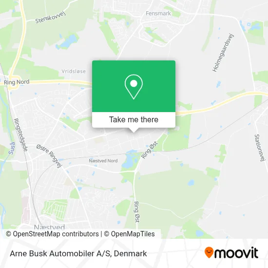 Arne Busk Automobiler A/S map