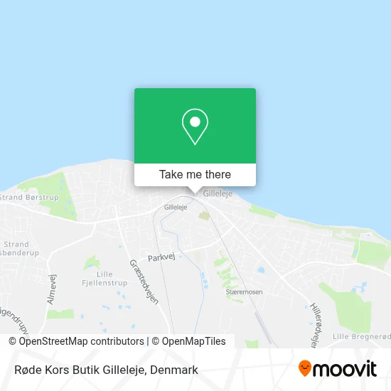 Røde Kors Butik Gilleleje map