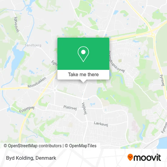 Byd Kolding map