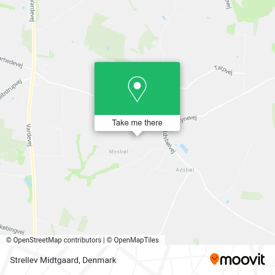 Strellev Midtgaard map