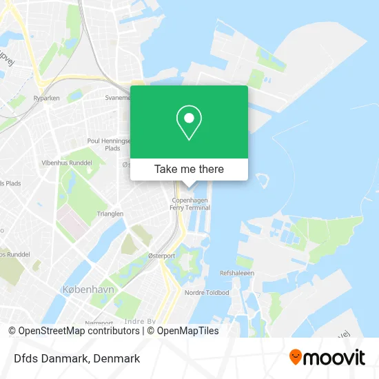 Dfds Danmark map