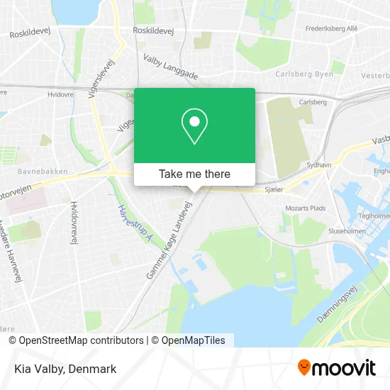 Kia Valby map