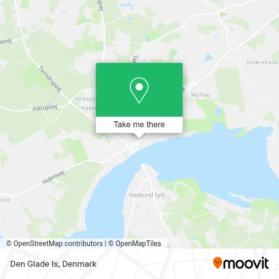 Den Glade Is map
