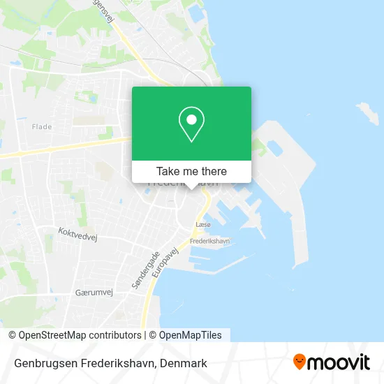 Genbrugsen Frederikshavn map