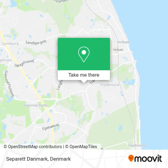 Separett Danmark map