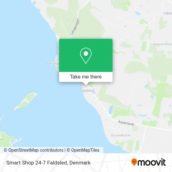 Smart Shop 24-7 Faldsled map