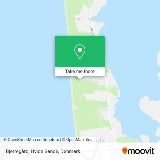 Bjerregård, Hvide Sande map