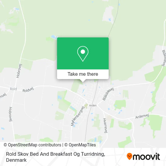 Rold Skov Bed And Breakfast Og Turridning map